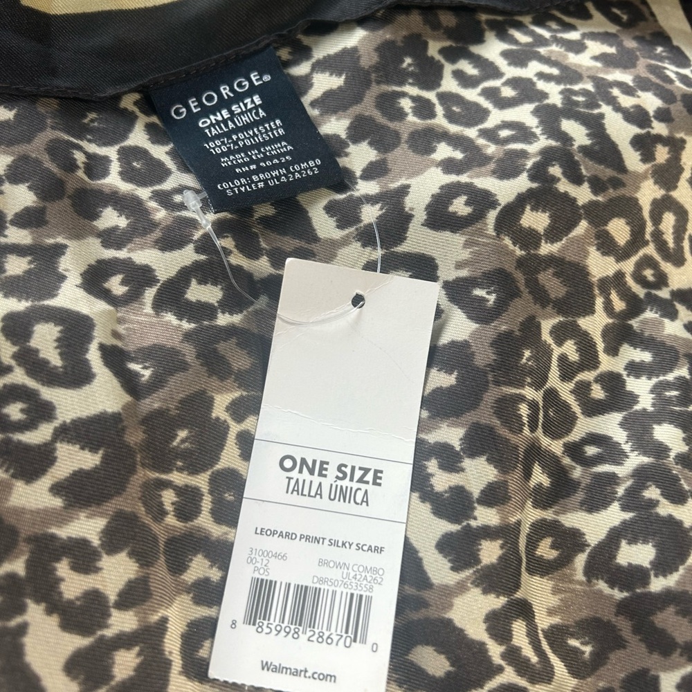 George Animal Print Scarf - Picture 5 of 9